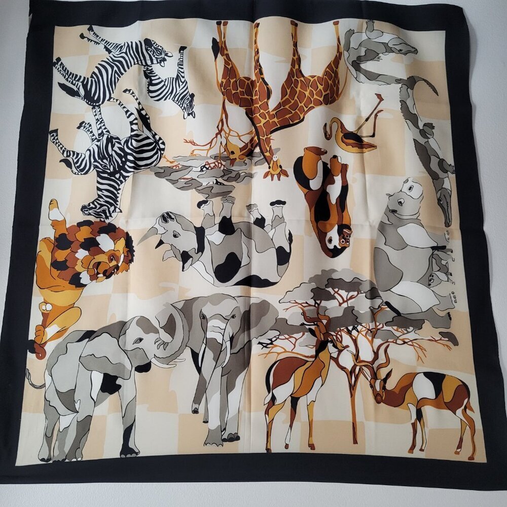 Unbranded Women’s Colorful Jungle Animal Print Scarf - Picture 3 of 12